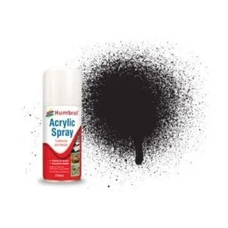 HUMBROL ACRYLIC HOBBY SPRAY 150ML No 33 Black Matt - Humbrol AD6033