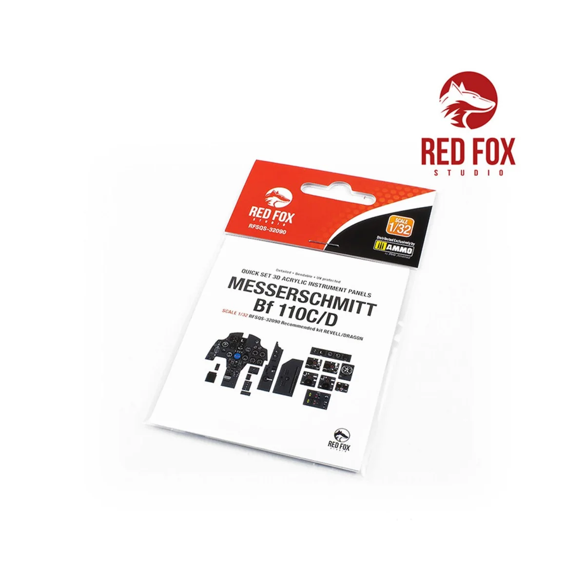 1/32 Messerschmitt Bf110 C/D (for Revell / Dragon kit) - Red Fox St...