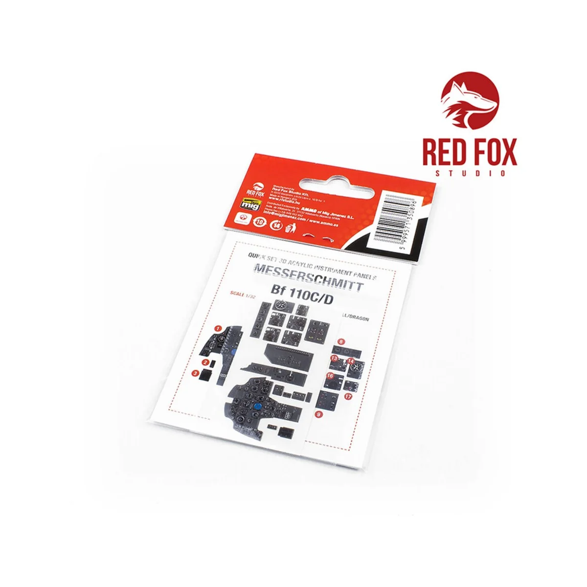 1/32 Messerschmitt Bf110 C/D (for Revell / Dragon kit), 1/32 - Red ...