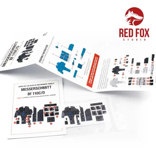 1/32 Messerschmitt Bf110 C/D (for Revell / Dragon kit), 1/32 - Red ...