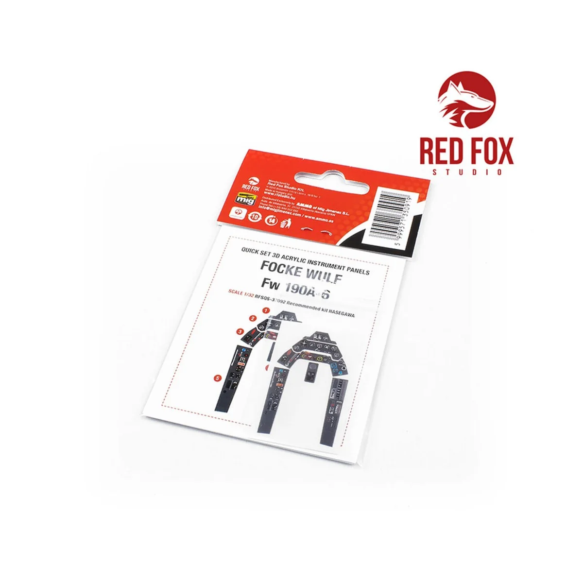 1/32 Focke Wulf Fw 190A-6 (for Hasegawa kit) - Red Fox Studio RFSQS...