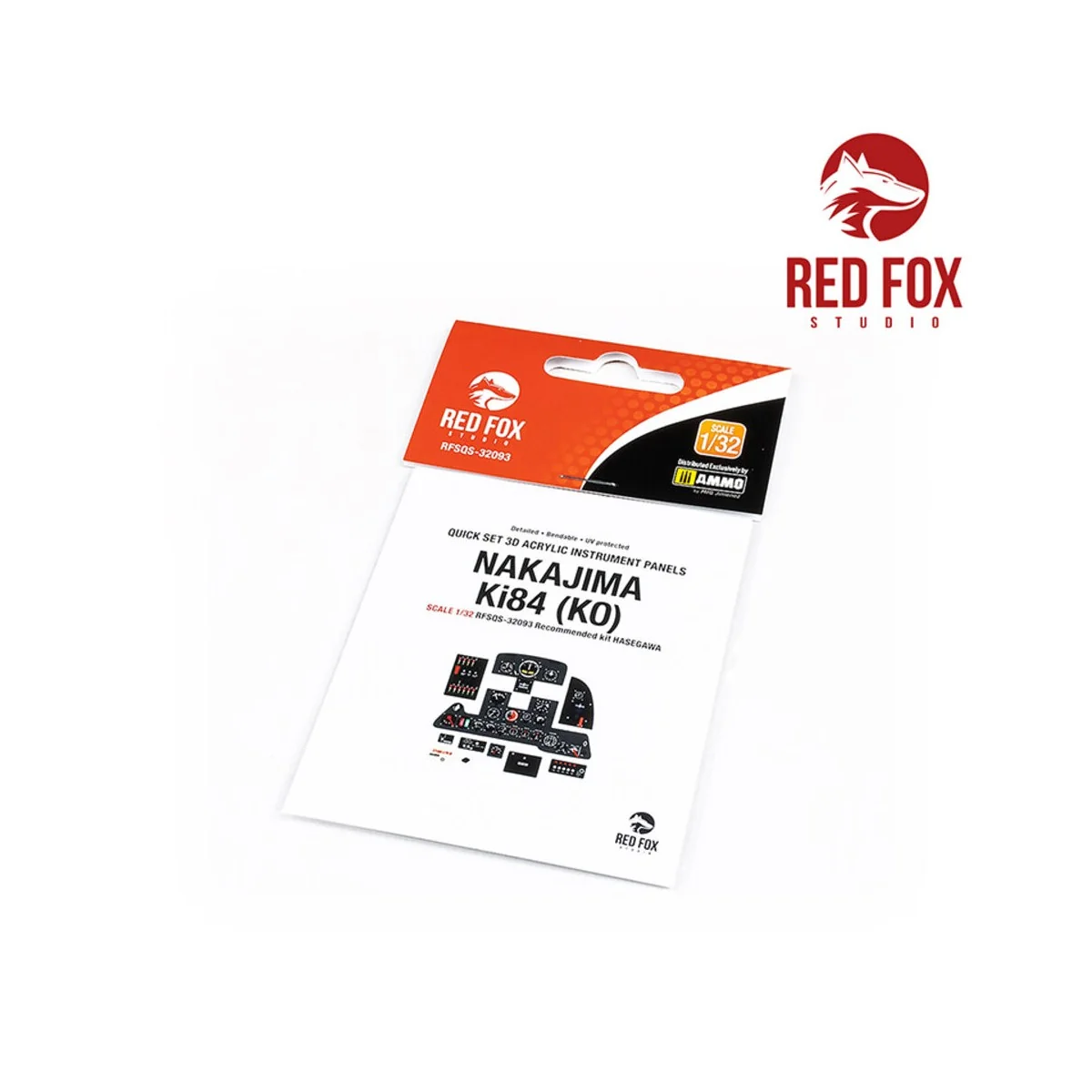 1/32 Nakajima Ki84 (KO) (for Hasegawa kit) - Red Fox Studio RFSQS-3...