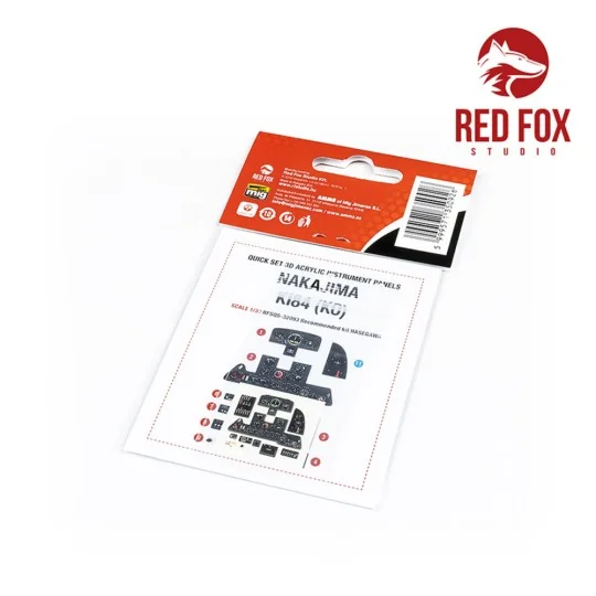 1/32 Nakajima Ki84 (KO) (for Hasegawa kit), 1/32 - Red Fox Studio R...