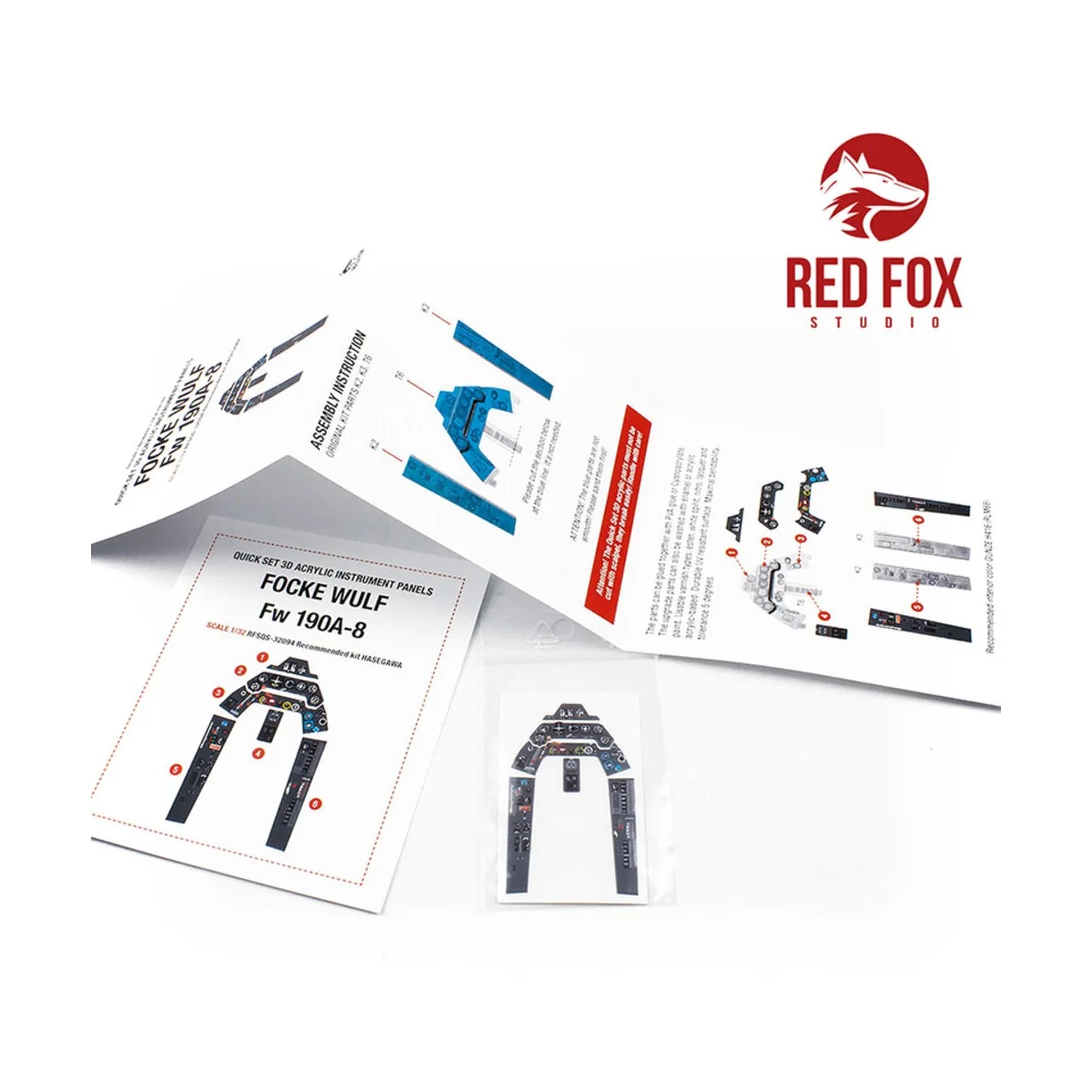 1/32 Focke Wulf Fw 190A-8 (for Hasegawa kit), 1/32 - Red Fox Studio...