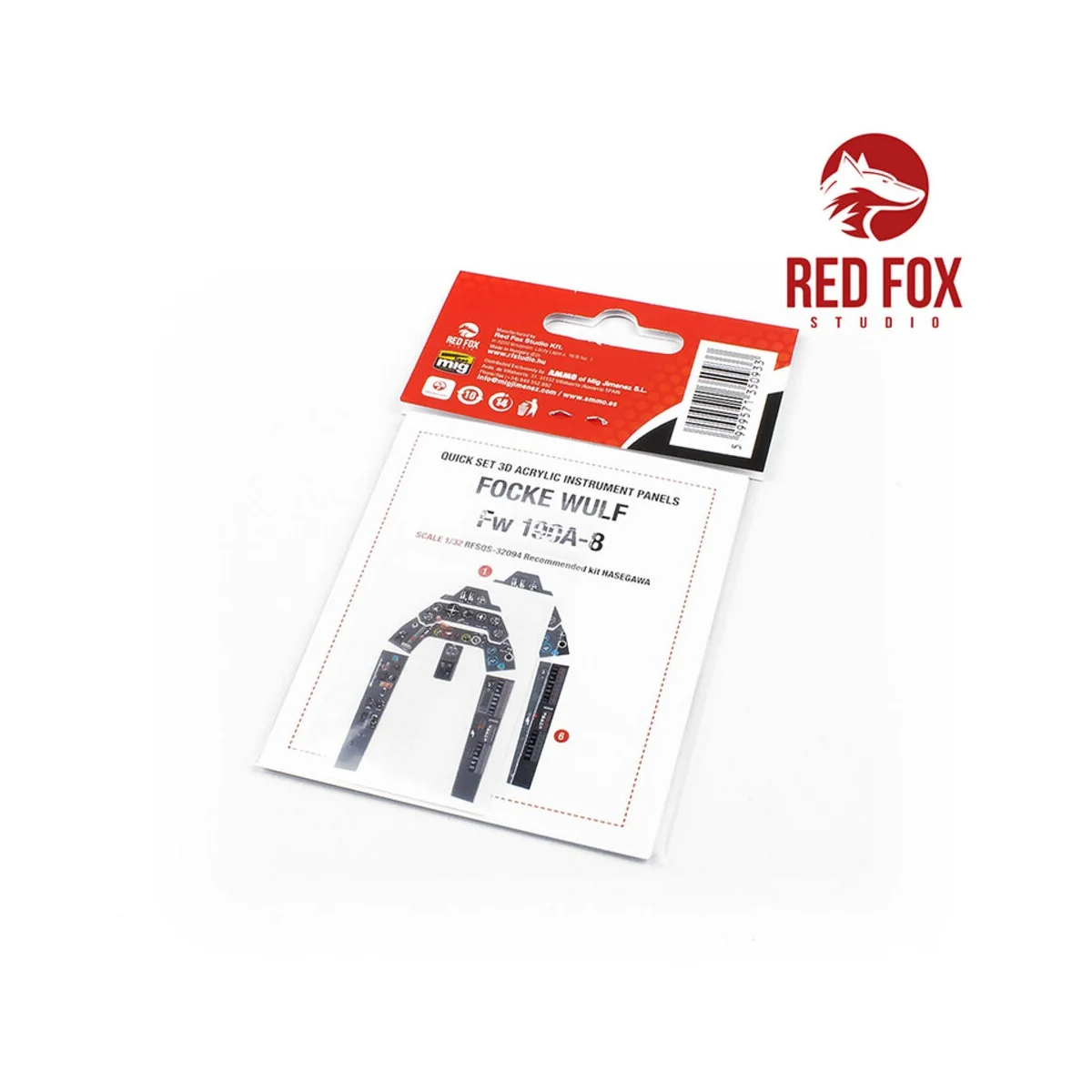 1/32 Focke Wulf Fw 190A-8 (for Hasegawa kit), 1/32 - Red Fox Studio...