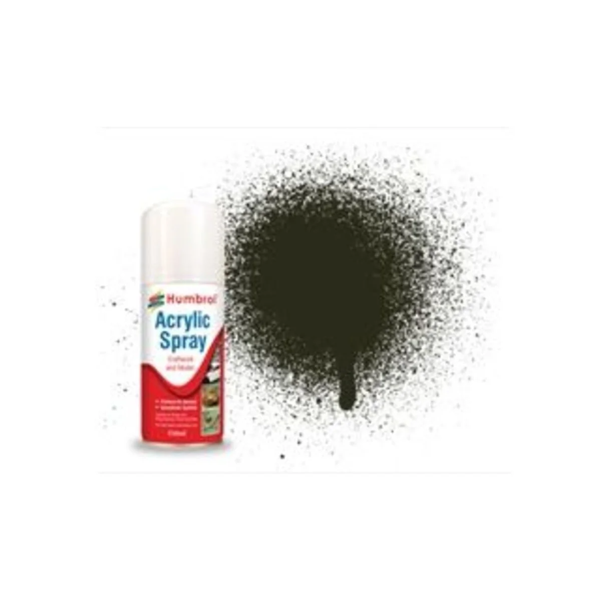 HUMBROL ACRYLIC HOBBY SPRAY 150ML No 53 Gun Metal - Humbrol AD6053