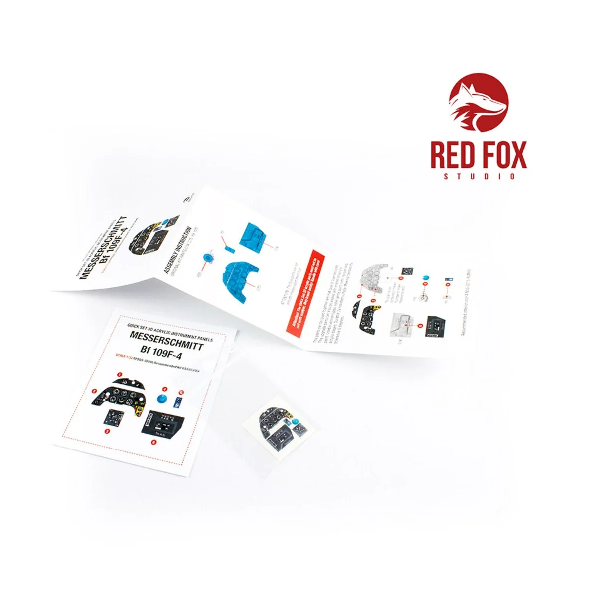 1/32 Messerschmitt Bf 109F-4 (for Hasegawa Kit), 1/32 - Red Fox Stu...