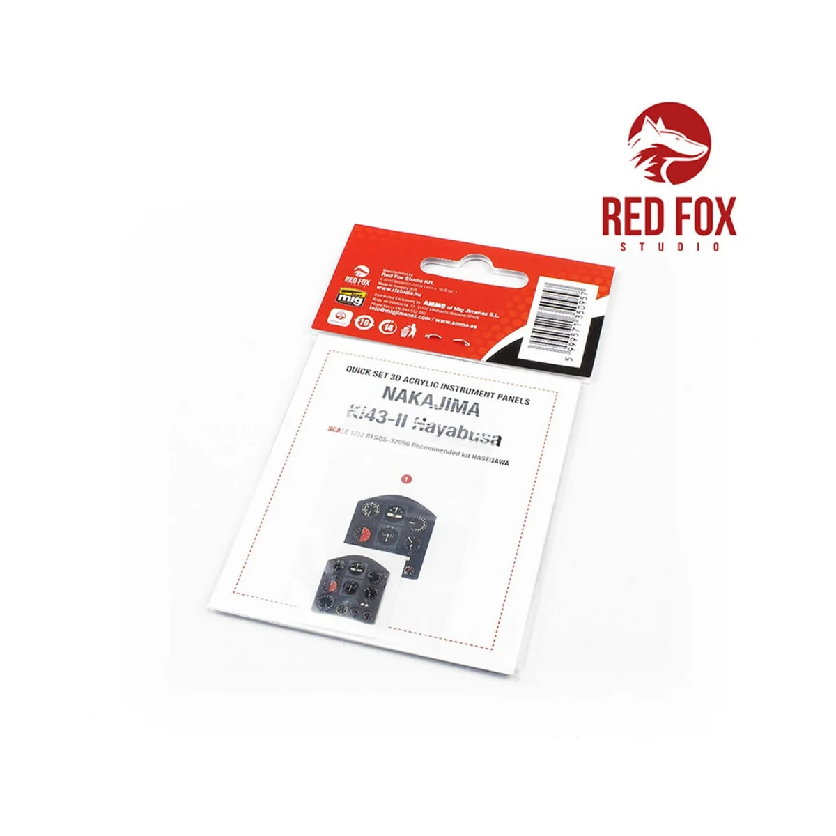 1/32 Nakajima Ki43-II Hayabusa (for Hasegawa kit), 1/32 - Red Fox S...