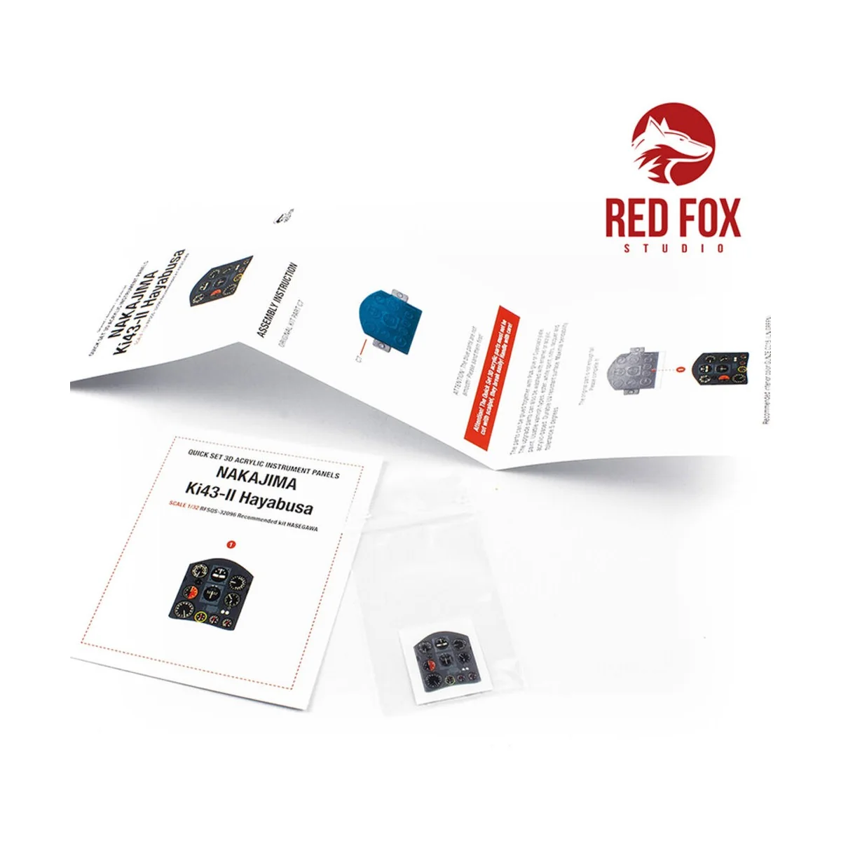 1/32 Nakajima Ki43-II Hayabusa (for Hasegawa kit), 1/32 - Red Fox S...