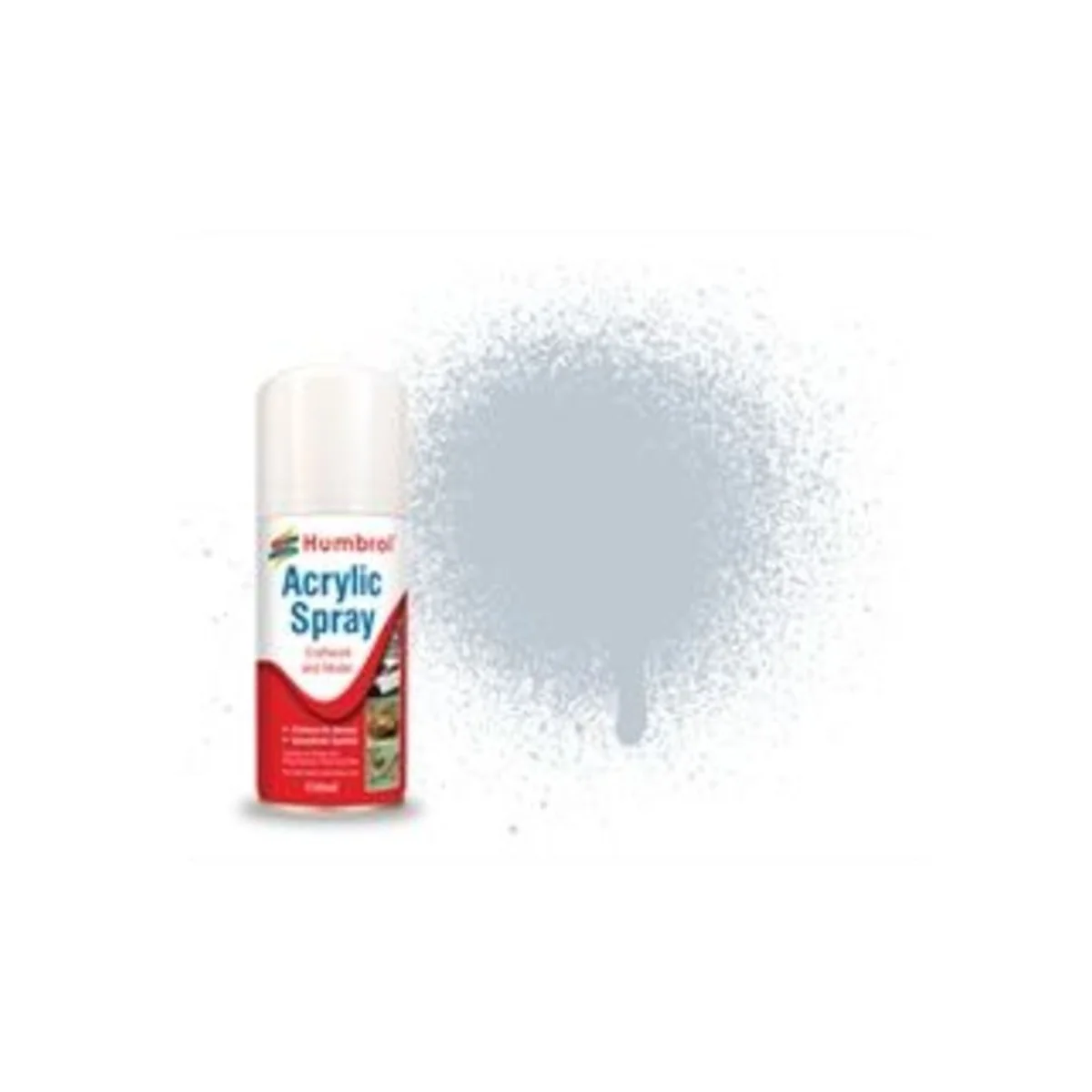 HUMBROL ACRYLIC HOBBY SPRAY 150ML No 56 Aluminium - Humbrol AD6056