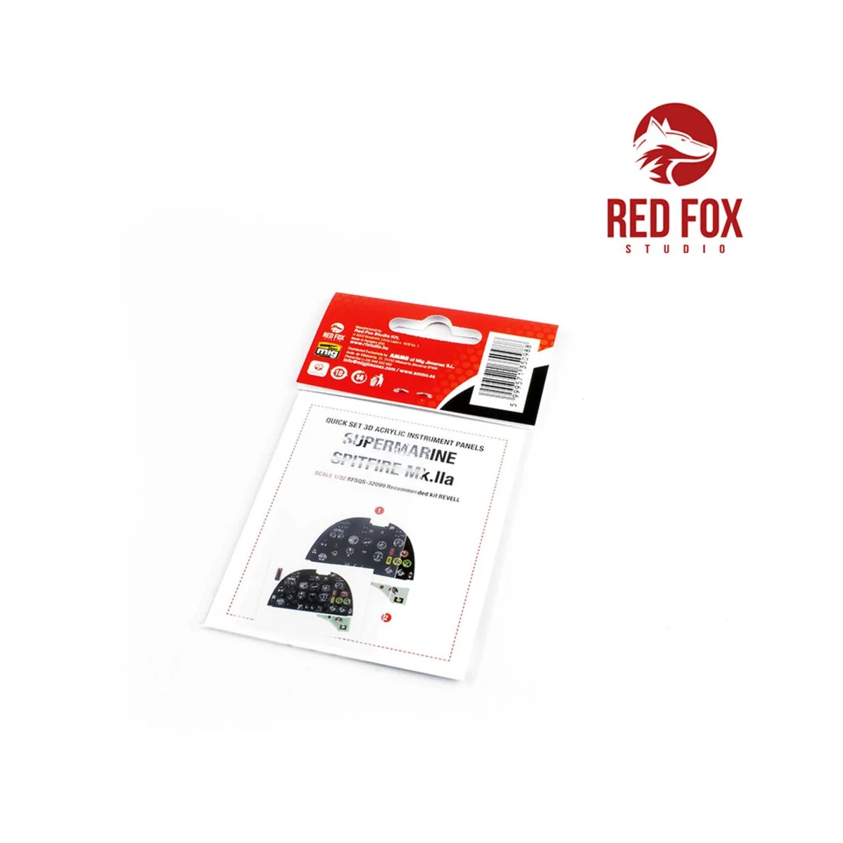 1/32 Supermarine Spitfire Mk.Iia (for Revell Kit) - Red Fox Studio ...