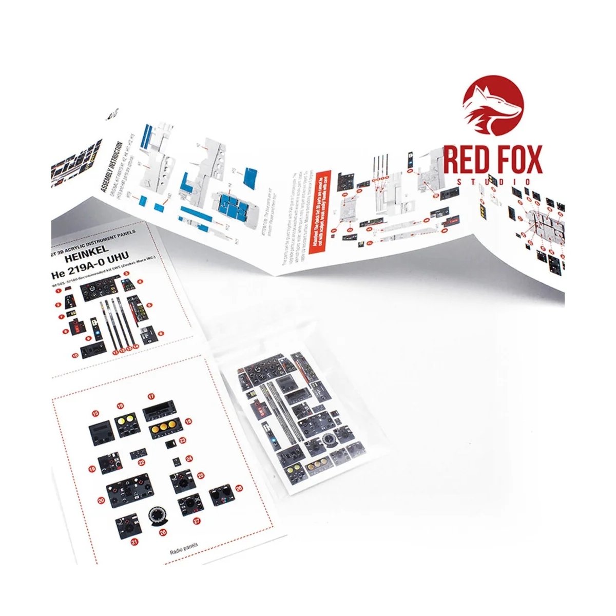 1/32 Heinkel He 219A-0 UHU (for SWS Zoukei-Mura INC. kit) - Red Fox...