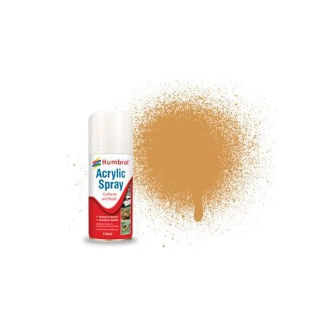 HUMBROL ACRYLIC HOBBY SPRAY 150ML No 63 Sand - Humbrol AD6063