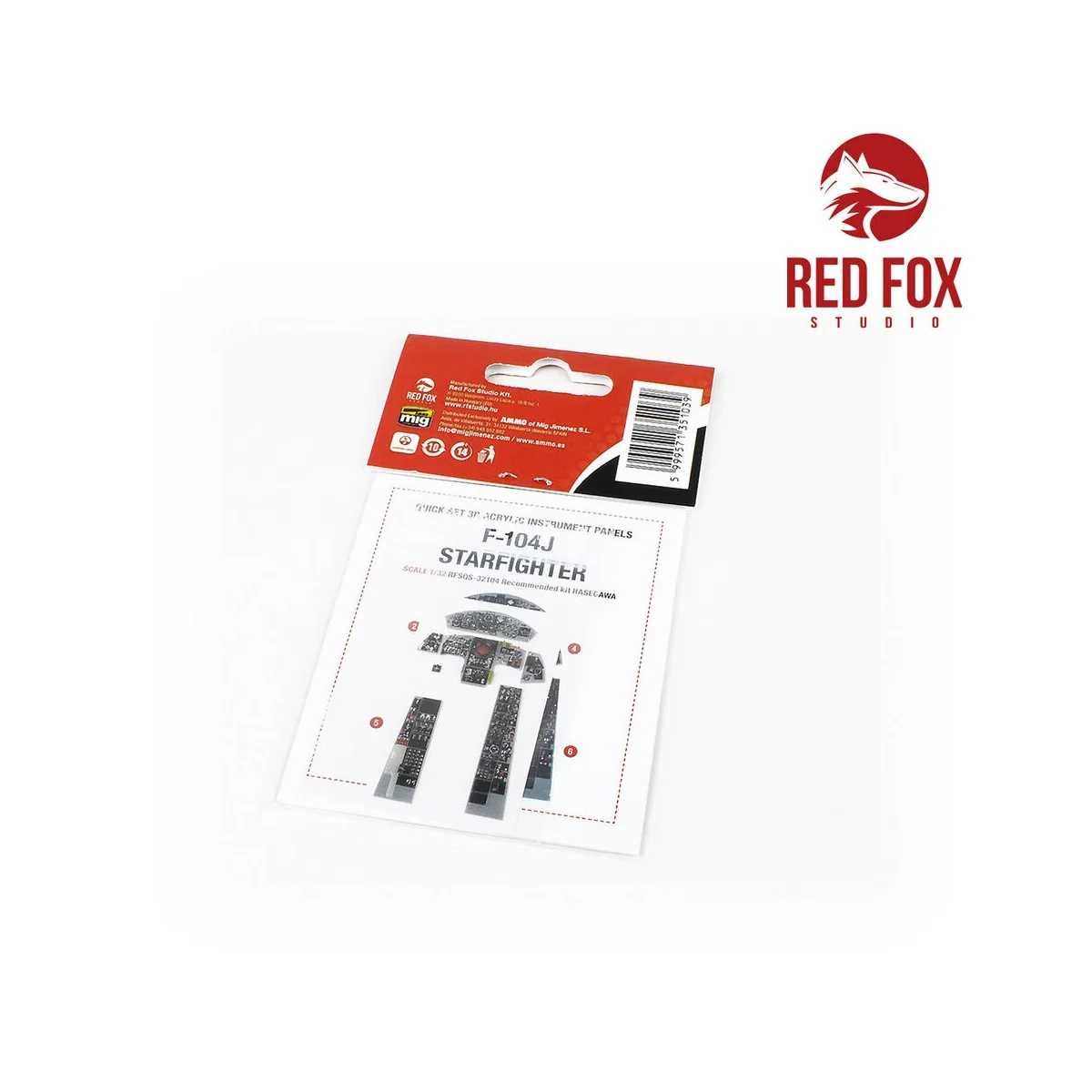 1/32 F-104J Starfighter (for Hasegawa kit), 1/32 - Red Fox Studio R...