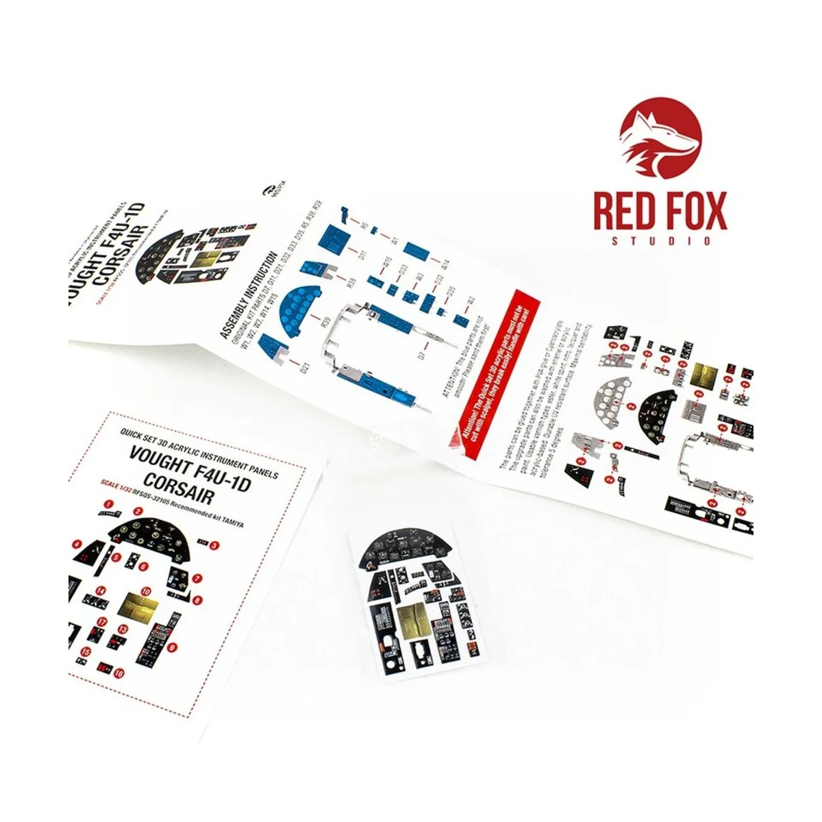 1/32 F4U-1D Corsair (for Tamiya kit), 1/32 - Red Fox Studio RFSQS-3...