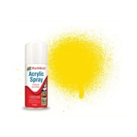 HUMBROL ACRYLIC HOBBY SPRAY 150ML No 69 Yellow - Humbrol AD6069 HUMBROL ACRYLIC HOBBY SPRAY 150ML No 69 Yellow - Humbrol AD6069