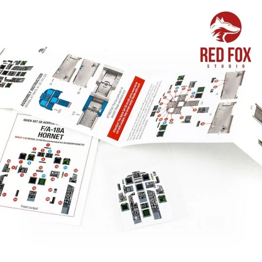 1/32 F/A-18A Hornet (for Academy/Kinetic kit) - Red Fox Studio RFSQ...