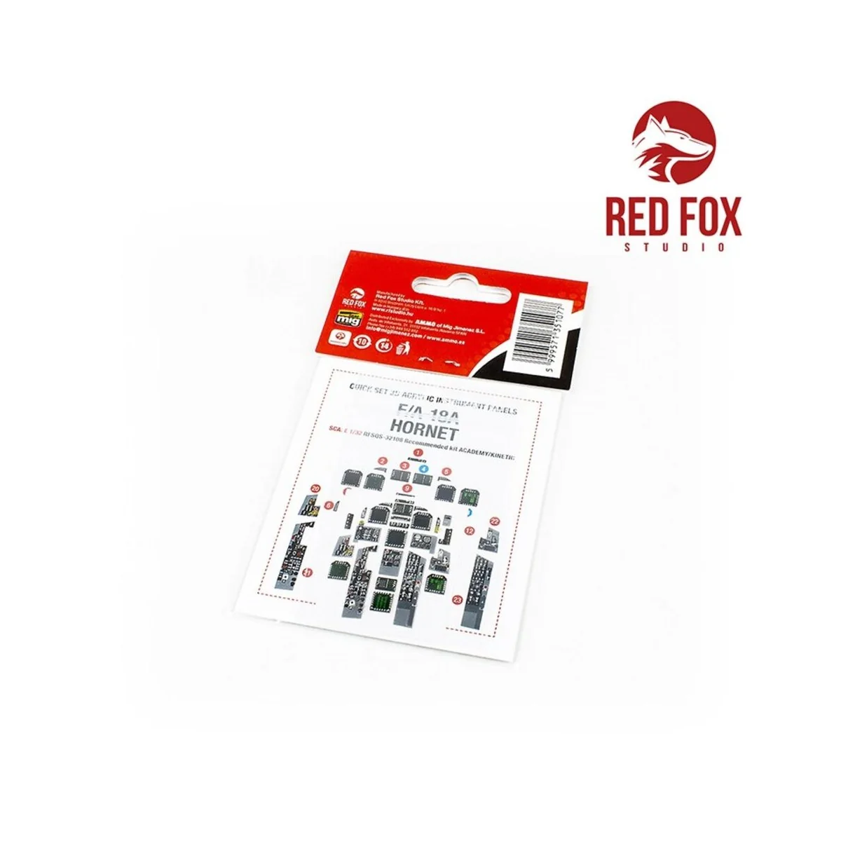 1/32 F/A-18A Hornet (for Academy/Kinetic kit) - Red Fox Studio RFSQ...