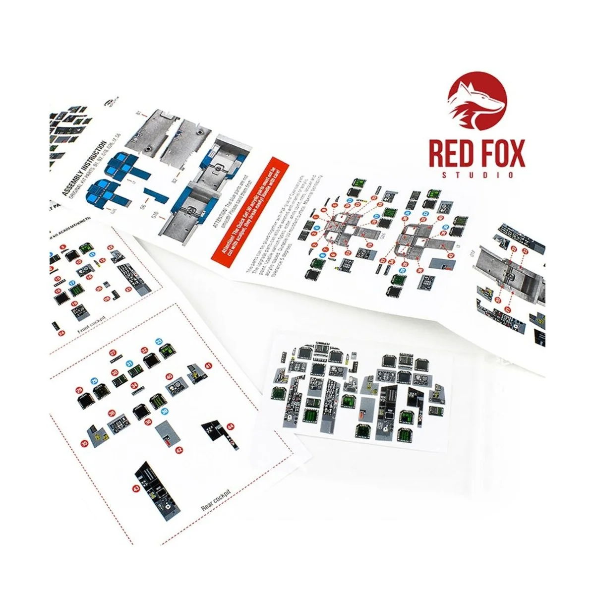 1/32 F/A-18B Hornet (for Academy/Kinetic kit), 1/32 - Red Fox Studi...