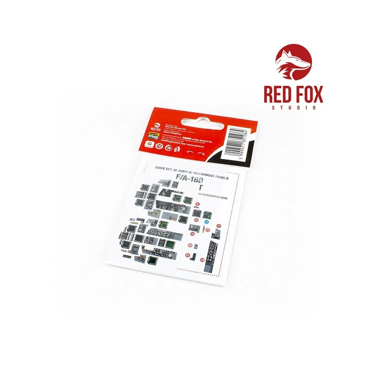 1/32 F/A-18B Hornet (for Academy/Kinetic kit), 1/32 - Red Fox Studi...