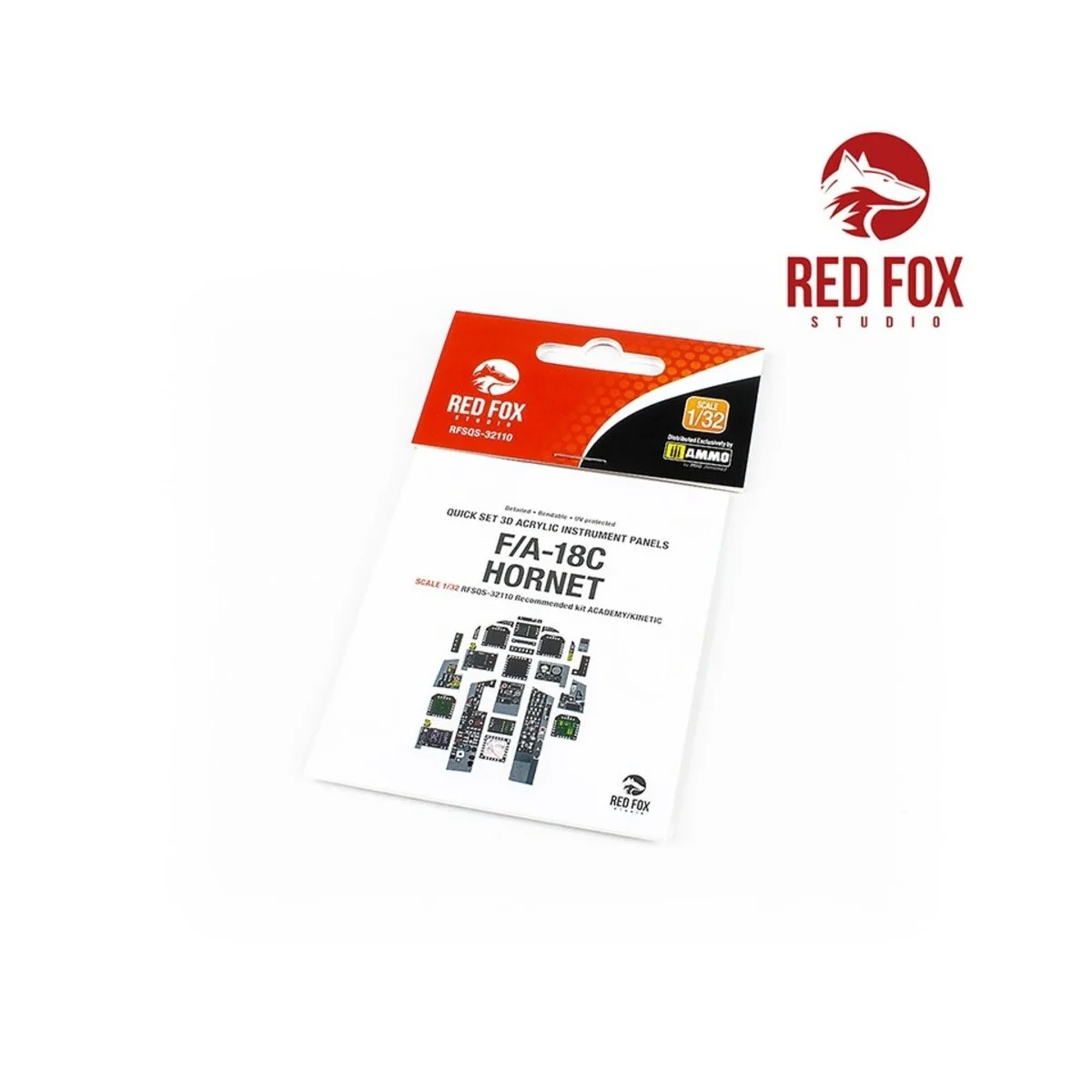 1/32 F/A-18C Hornet (for Academy/Kinetic kit), 1/32 - Red Fox Studi...