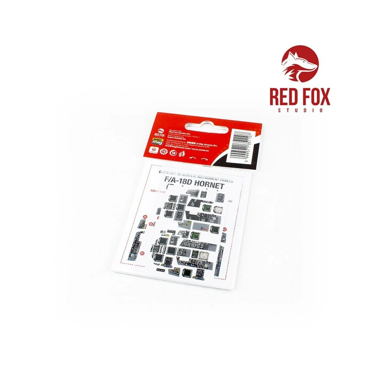 1/32 F/A-18D Early Hornet (for Academy/Kinetic kit) - Red Fox Studi...