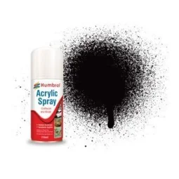 HUMBROL ACRYLIC HOBBY SPRAY 150ML No 85 Black Satin - Humbrol AD6085