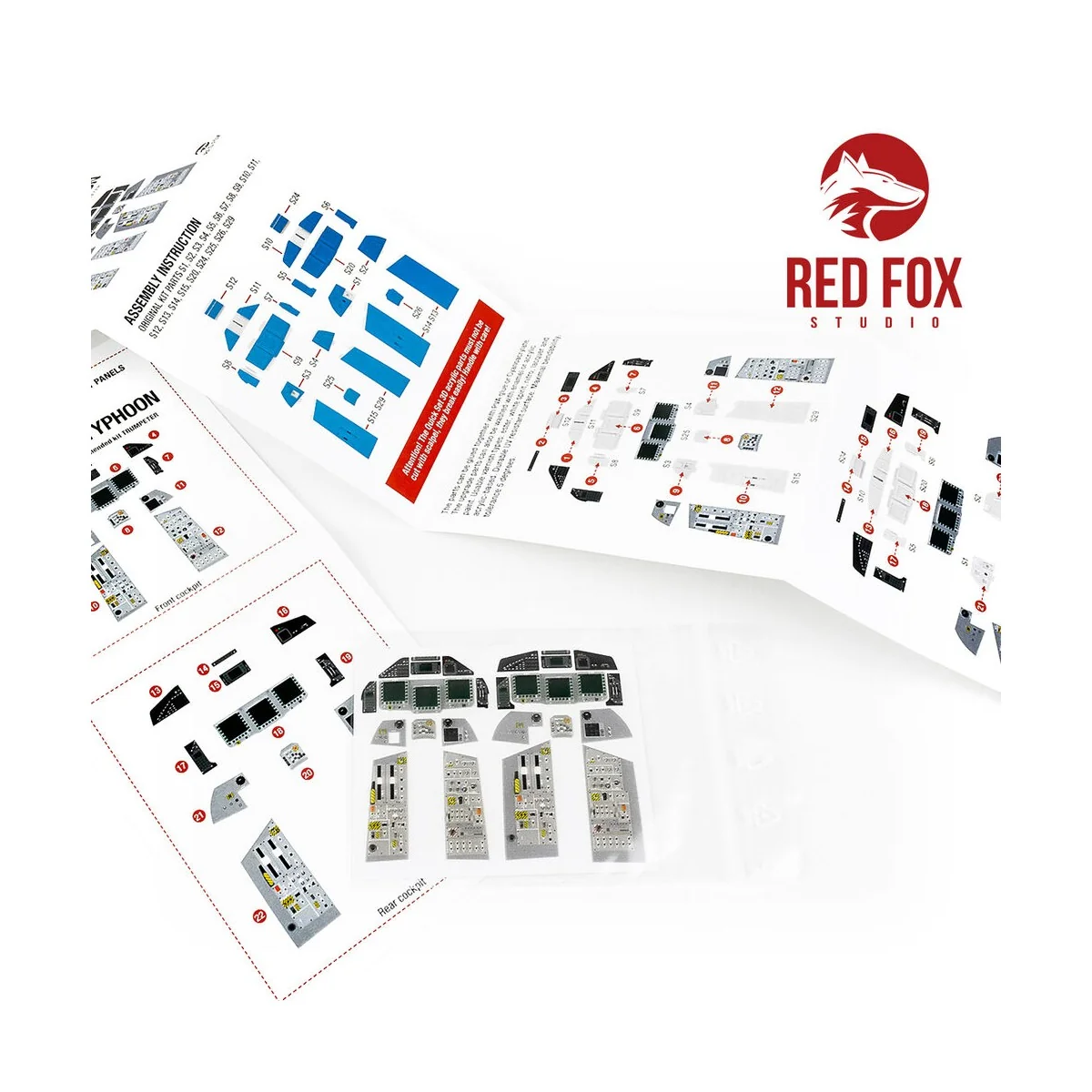 1/32 EF-2000B Eurofighter Typhoon (for Trumpeter kit), 1/32 - Red F...