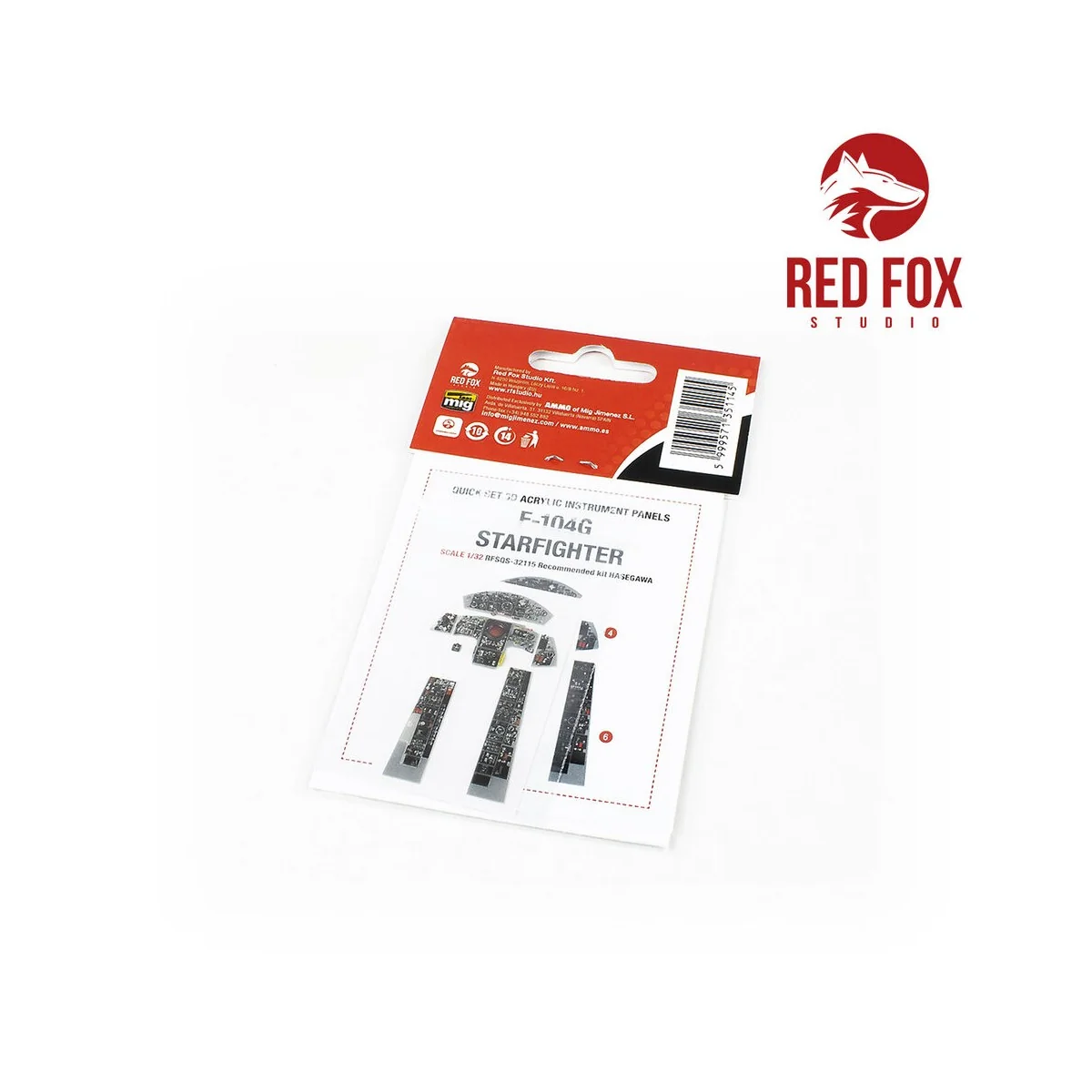 1/32 F-104G Starfighter (for Hasegawa kit), 1/32 - Red Fox Studio R...