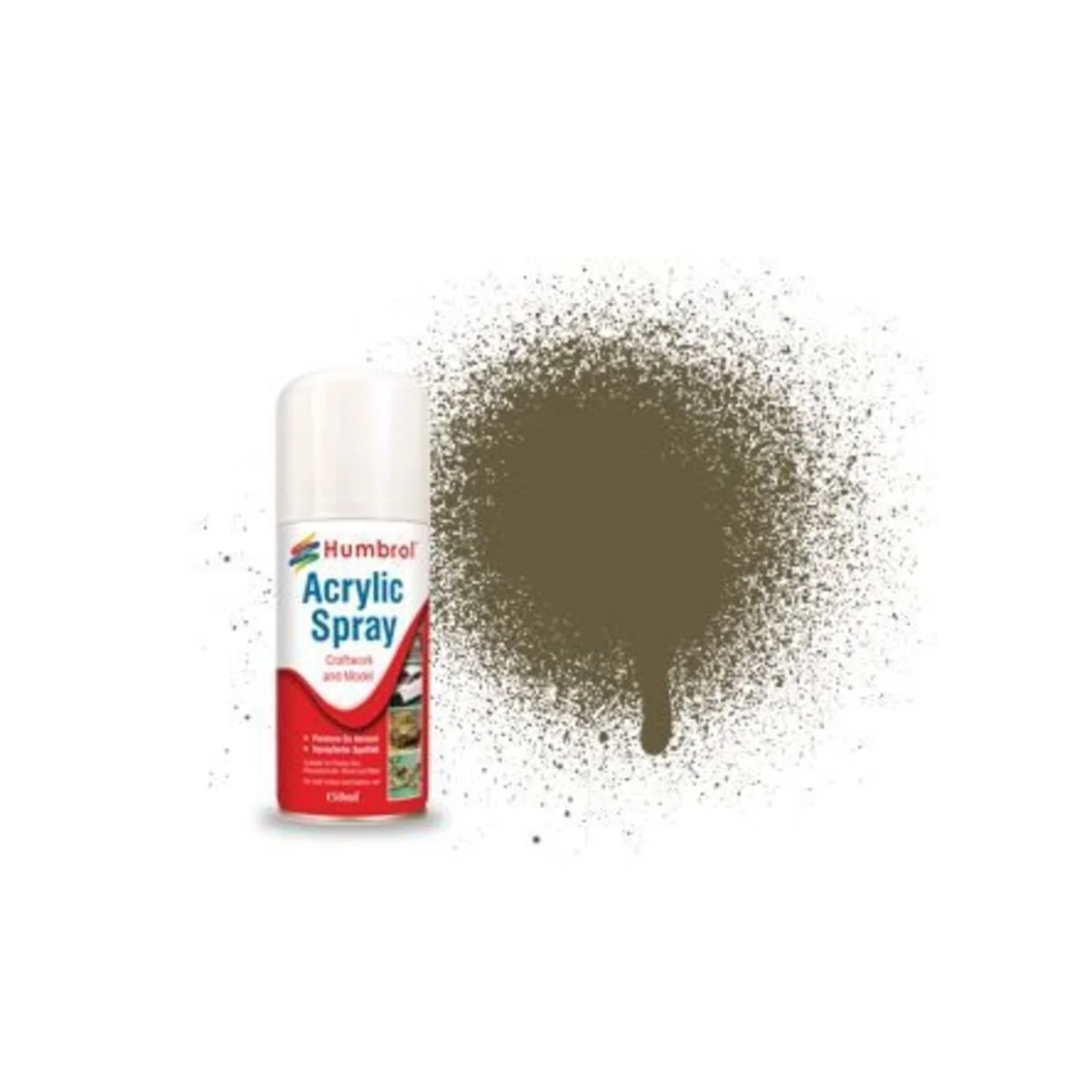 HUMBROL ACRYLIC HOBBY SPRAY 150ML No 86 Light Olive - Humbrol AD6086