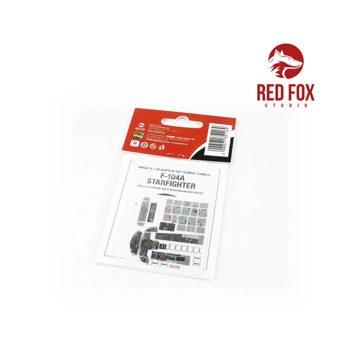 1/32 F-104A Starfighter (for Italeri kit), 1/32 - Red Fox Studio RF...