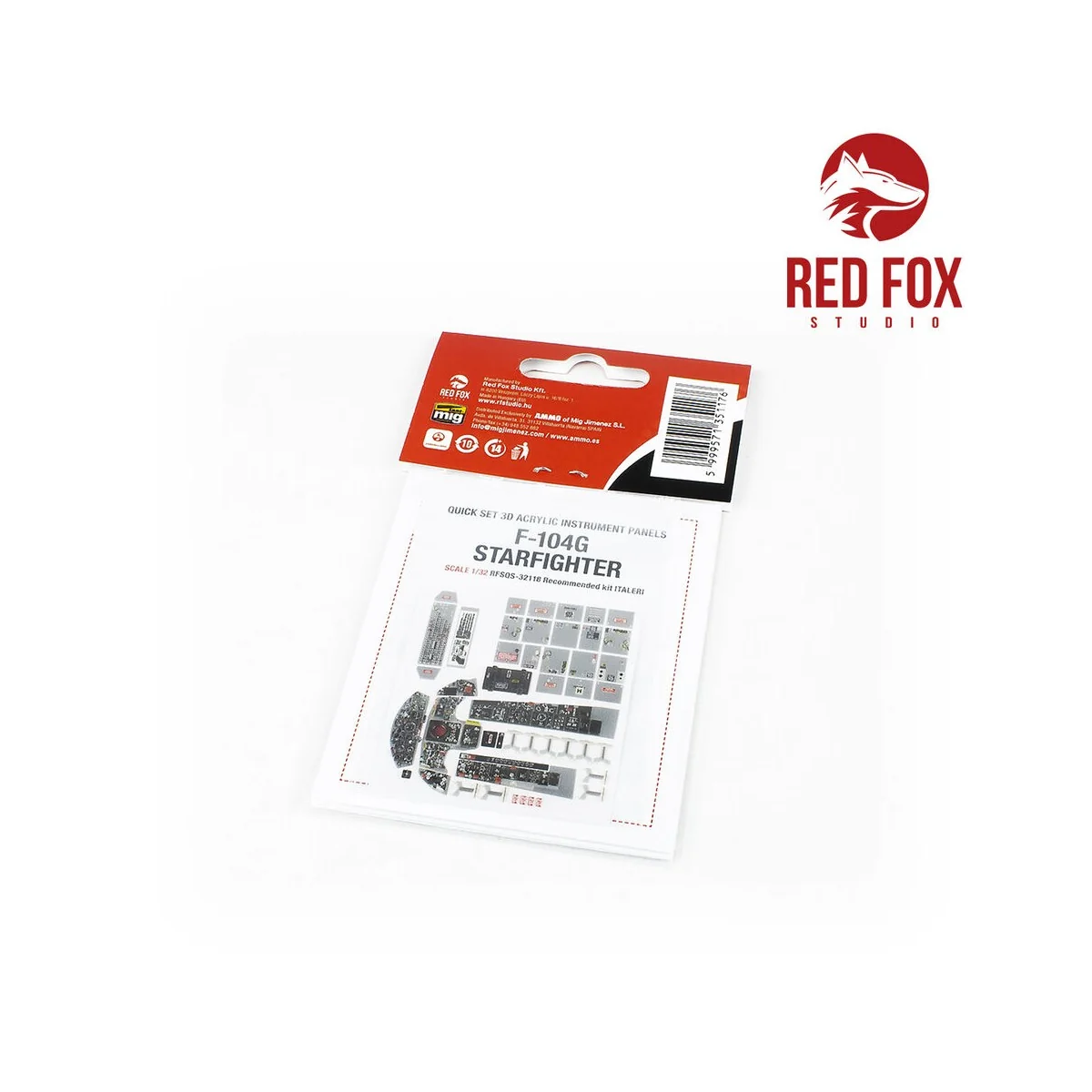 1/32 F-104G Starfighter (for Italeri kit), 1/32 - Red Fox Studio RF...