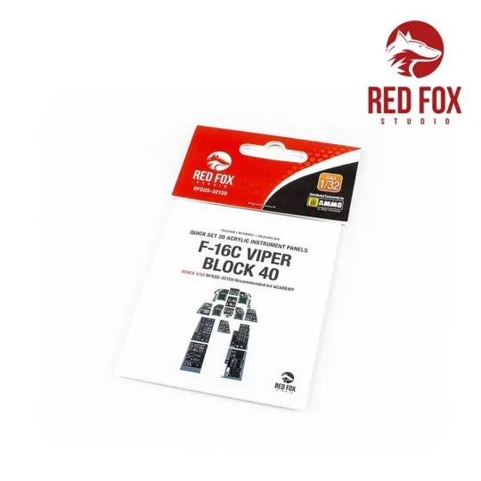 1/32 F-16C Block 40 Viper (for Academy kit) - Red Fox Studio RFSQS-...