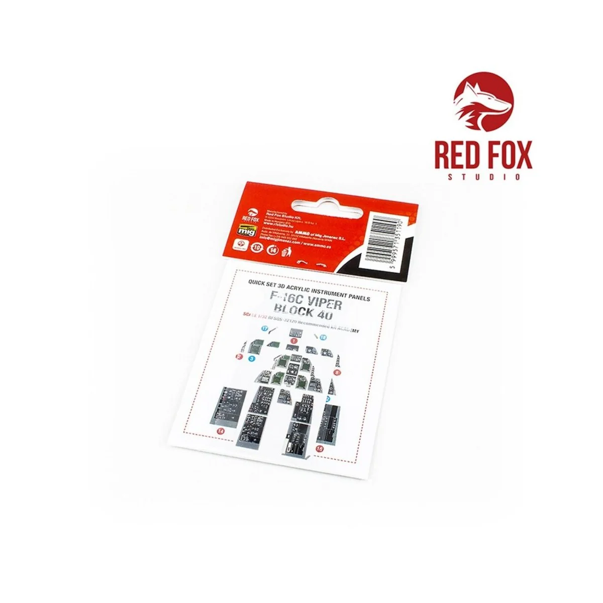 1/32 F-16C Block 40 Viper (for Academy kit), 1/32 - Red Fox Studio ...