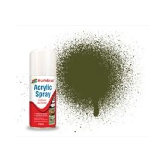 HUMBROL ACRYLIC HOBBY SPRAY 150ML No 155 Olive Drab Matt - Humbrol ...