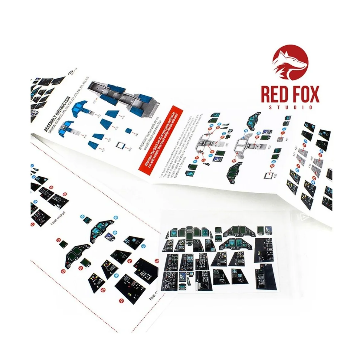 1/32 F-16F Block 60 Fighting Falcon (for Academy kit), 1/32 - Red F...