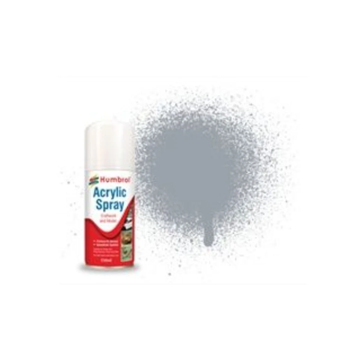 HUMBROL ACRYLIC HOBBY SPRAY 150ML No 165 Medium Sea Grey Satin - Hu...