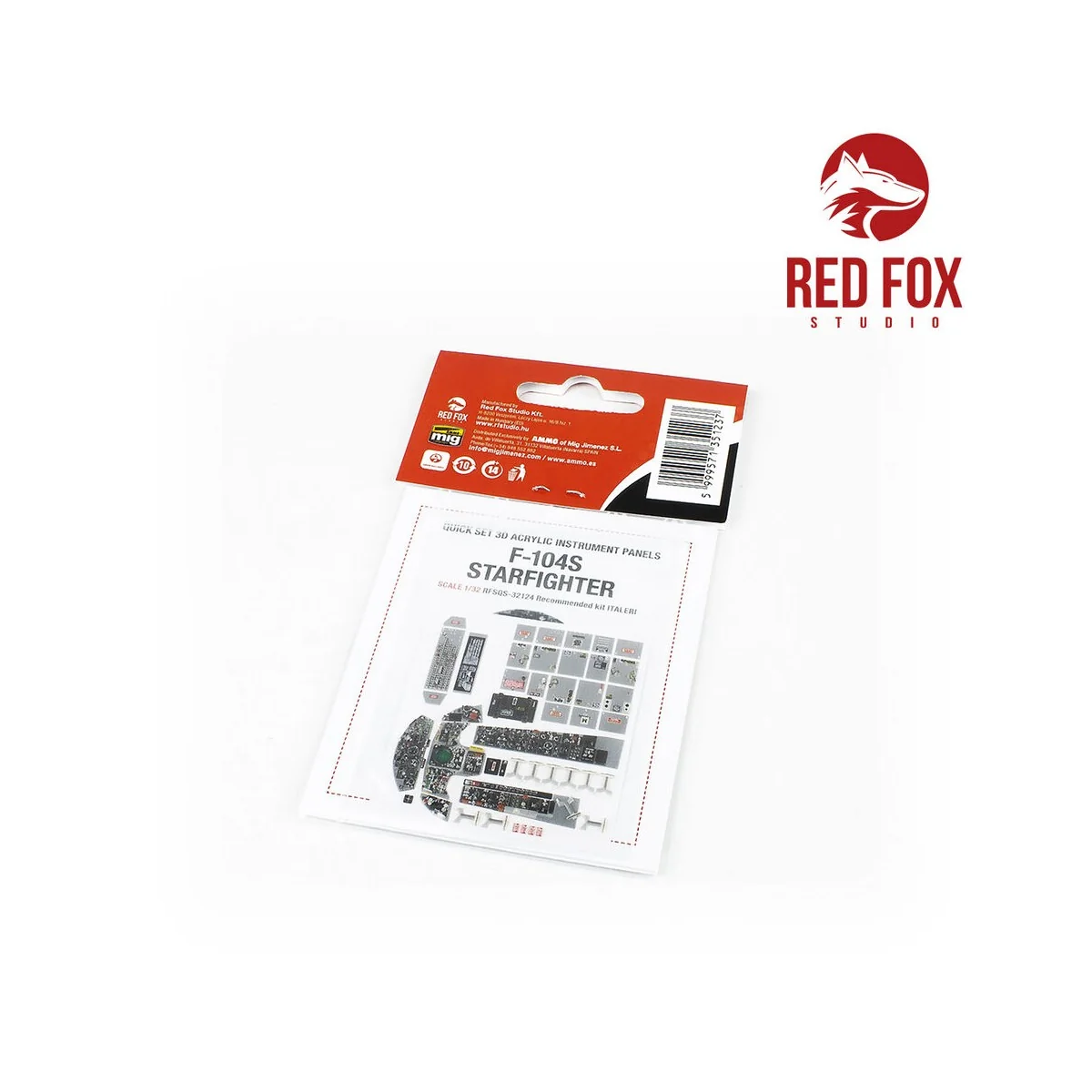 1/32 F-104S Starfighter (for Italeri kit) - Red Fox Studio RFSQS-32124