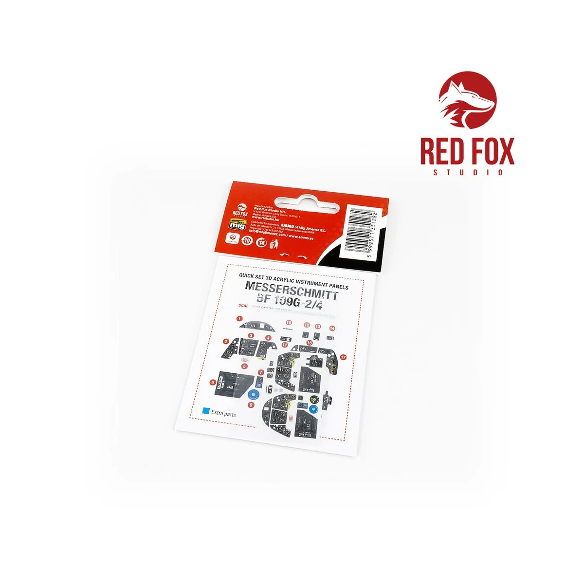 1/32 Bf 109G-2/G-4 (for Revell kit), 1/32 - Red Fox Studio RFSQS-32129