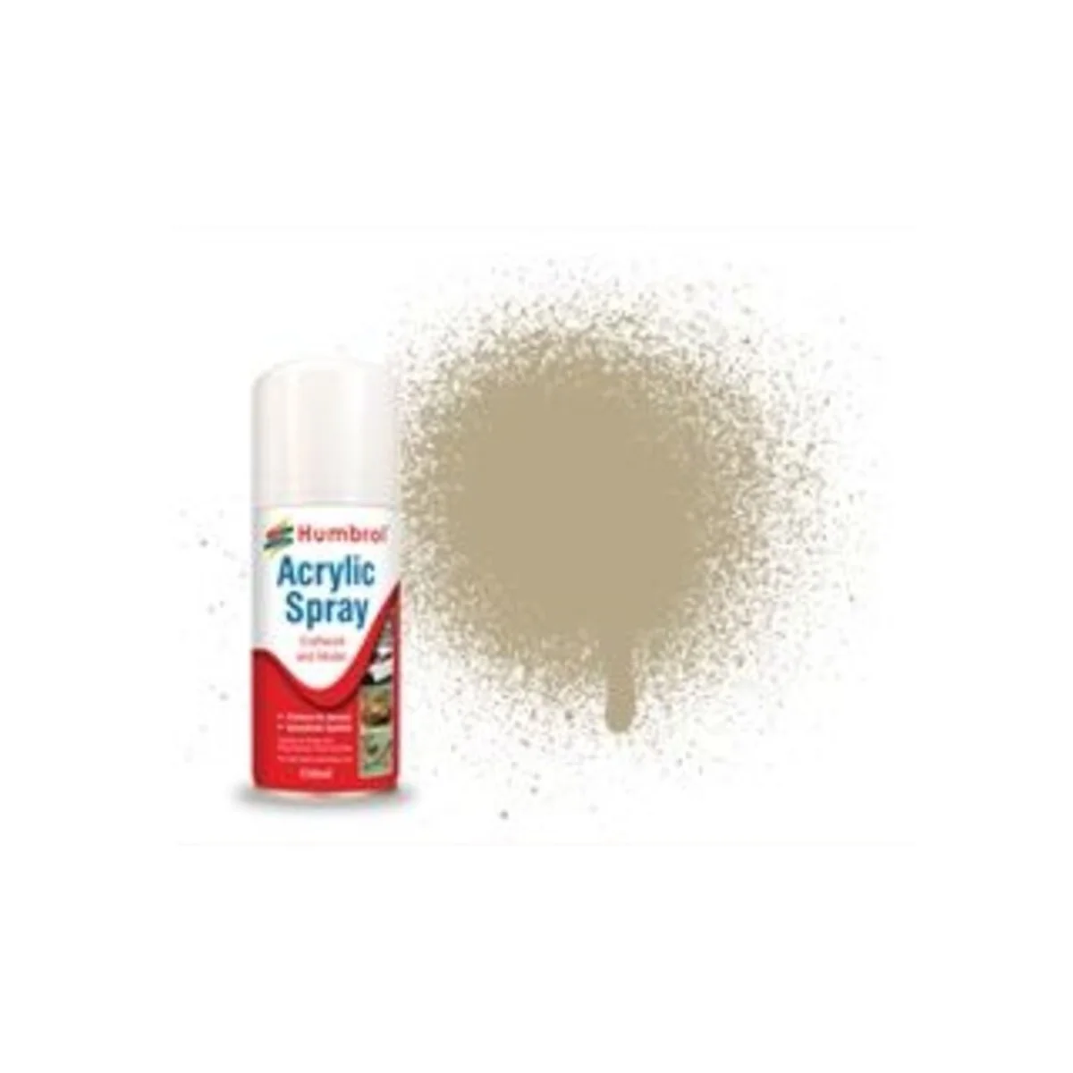 HUMBROL ACRYLIC HOBBY SPRAY 150ML No 237 Desert Tan - Humbrol AD6237