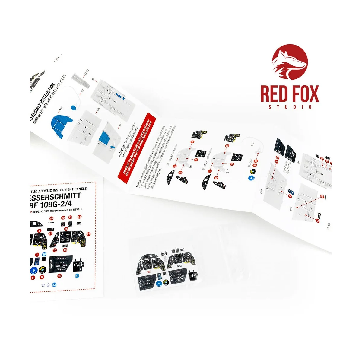 1/32 Bf 109G-2/G-4 (for Revell kit), 1/32 - Red Fox Studio RFSQS-32129