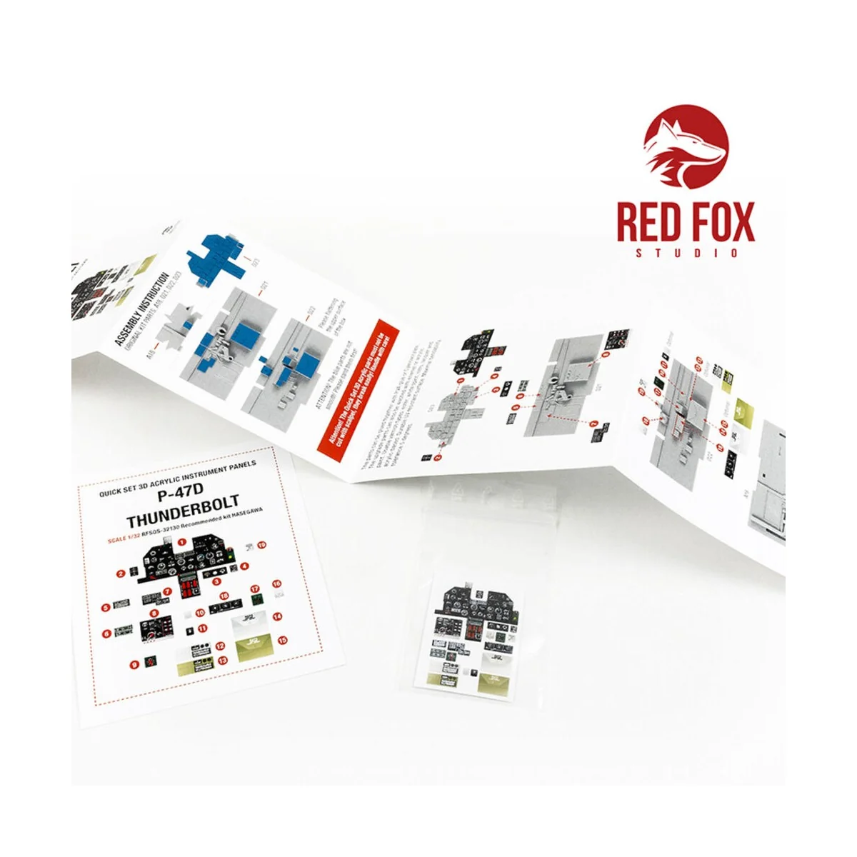 1/32 P-47D Thunderbolt (for Hasegawa kit), 1/32 - Red Fox Studio RF...