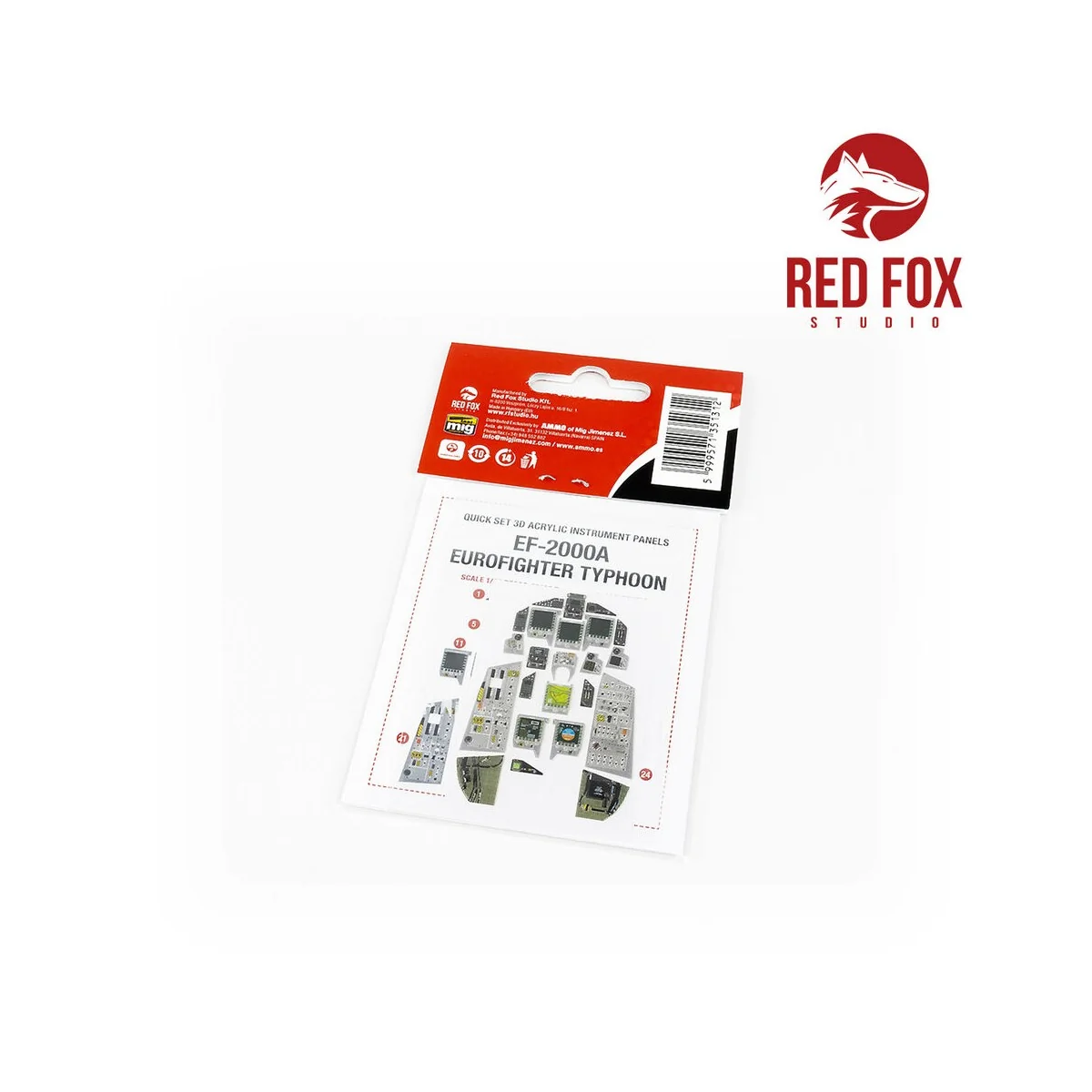 1/32 EF-2000A Eurofighter Typhoon (for Revell kit) - Red Fox Studio...