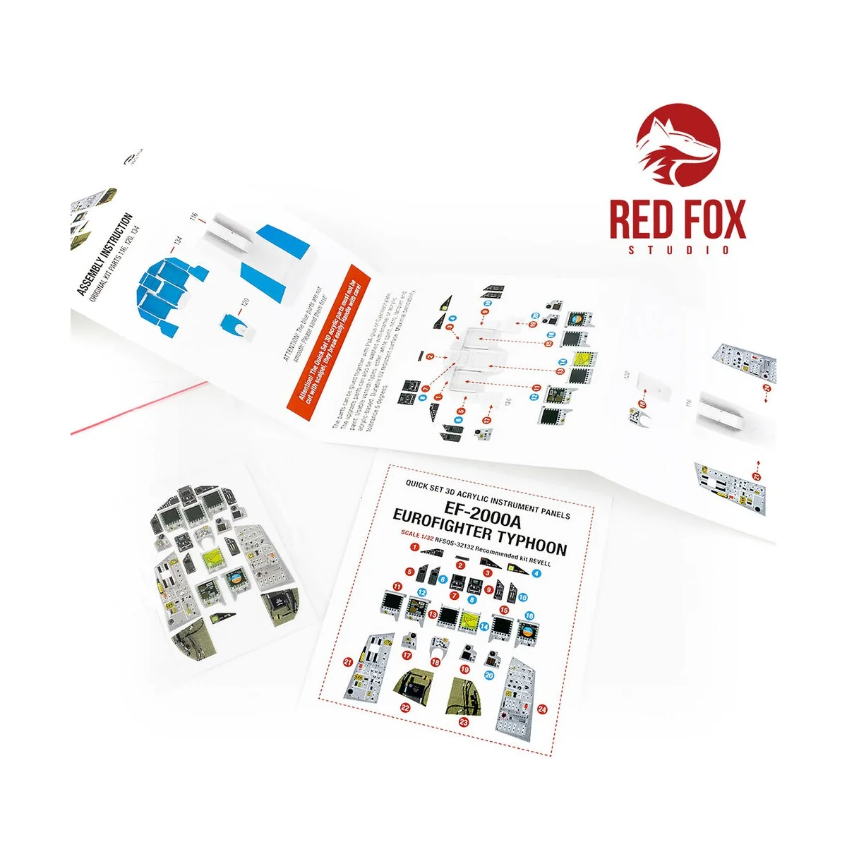 1/32 EF-2000A Eurofighter Typhoon (for Revell kit) - Red Fox Studio...