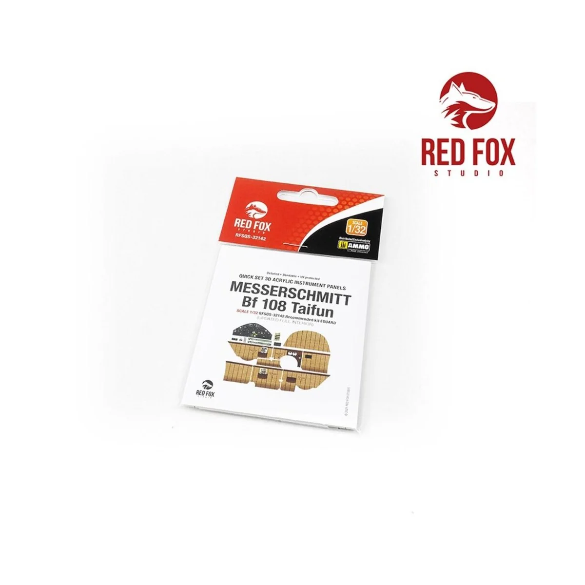 1/32 Bf 108 Taifun Updated (Full Interior) (for Eduard kit) - Red F...