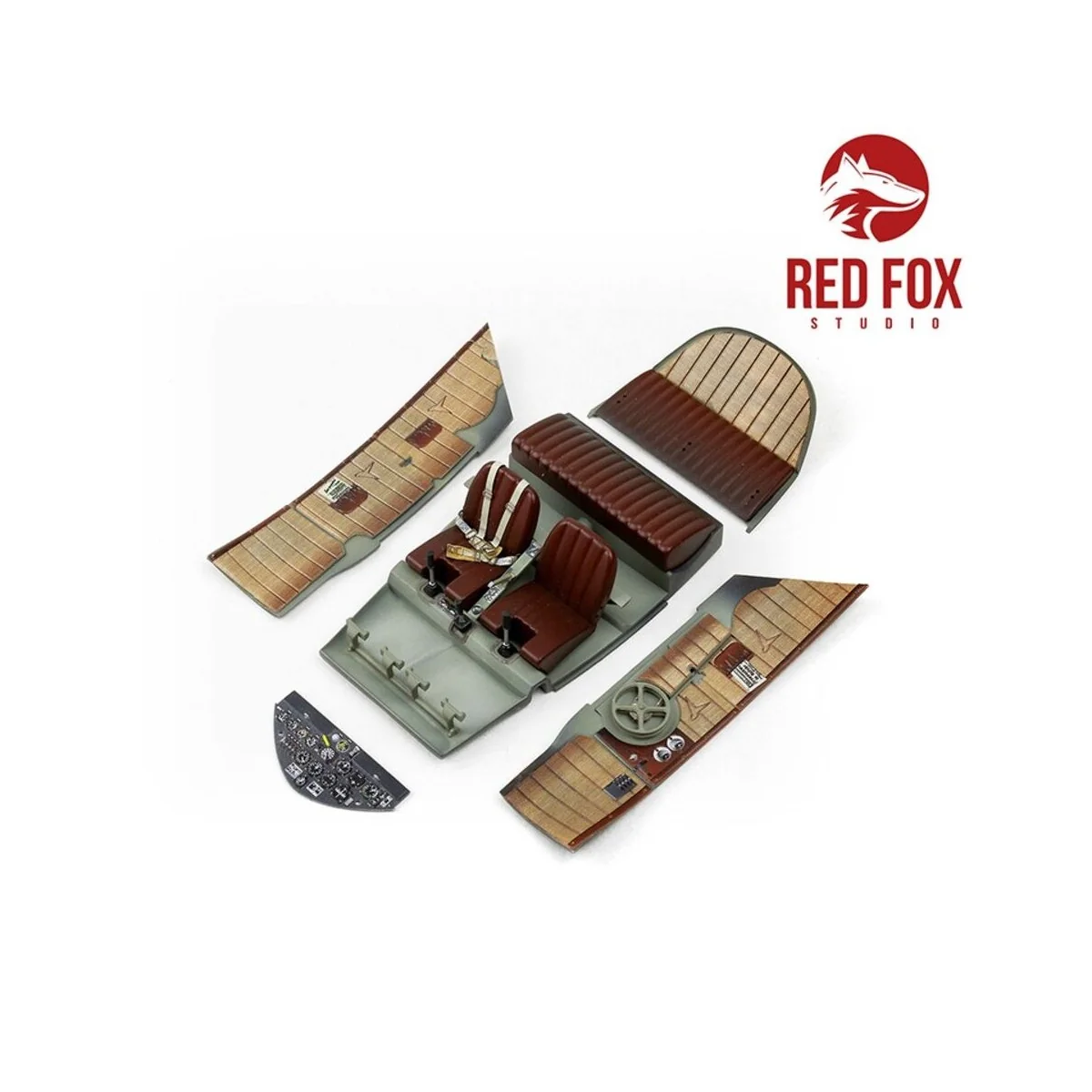 1/32 Bf 108 Taifun Updated (Full Interior) (for Eduard kit) - Red F...