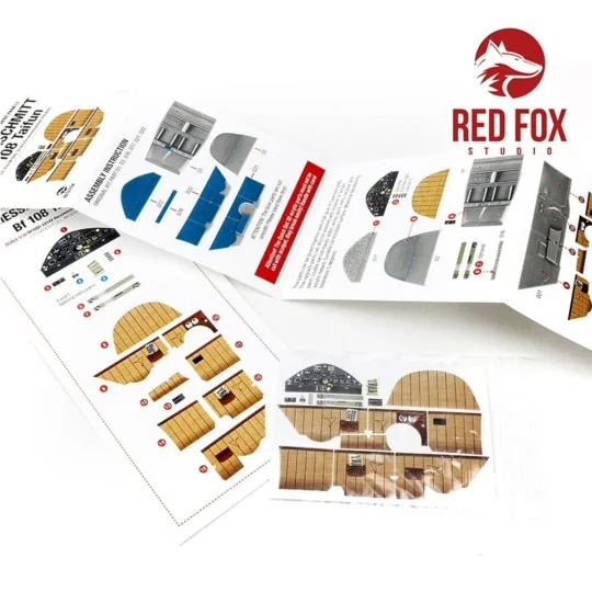 1/32 Bf 108 Taifun Updated (Full Interior) (for Eduard kit) - Red F...