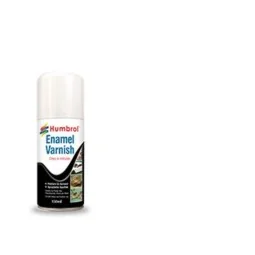 HUMBROL ENAMEL HOBBY VARNISH SPRAY 150ML No 135 Satin Varnish - Hum...