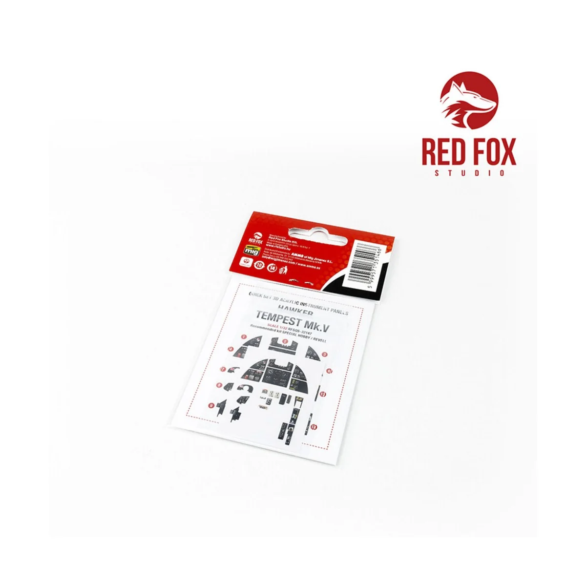 1/32 Hawker Tempest Mk.V (for Revell kit), 1/32 - Red Fox Studio RF...