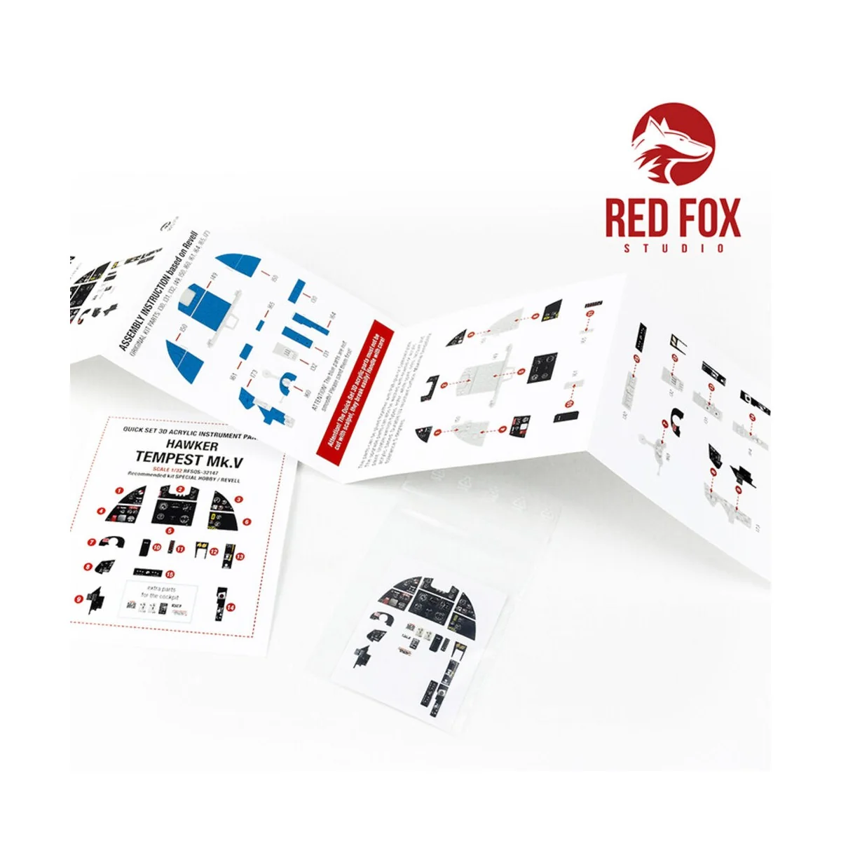 1/32 Hawker Tempest Mk.V (for Revell kit), 1/32 - Red Fox Studio RF...